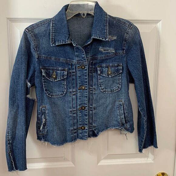 St. John’s Bay size small/medium refurbished denim jacket - Picture 2 of 8